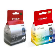 2 Pixma MP220 Original Printer Ink Cartridge - Black+Tri-Colour- Light User
