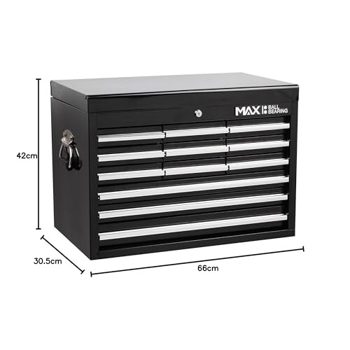 Hilka PTC106 Professional 9 Drawer Tool Chest, black, h42, w66, d305cm 2
