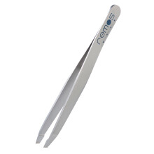 REMOS Professional Eyebrow Tweezers Made of Stainless Steel in Satin