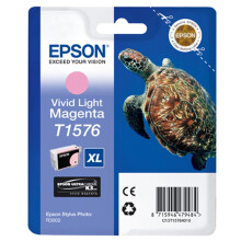 T1576, Print Cartridge 1 x Vivid, Light Magenta, Genuine
