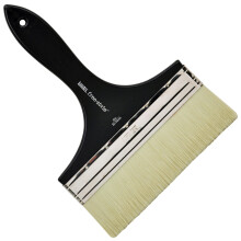 Professional Freestyle Large Scale Brush, Broad Flat/Varnish 8-inch, Short Handle, Beige