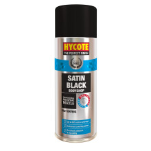 Bodyshop Fast Drying Aerosol Car Spray Paint, Satin Black, 400 ml