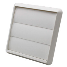 White Gravity Grille with Rectangular 110x54mm Rear Spigot