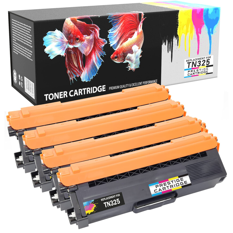 Photos - Ink & Toner Cartridge TN325 Toner Cartridge for Brother HL-4150CDN/HL-4570CDW/HL-4570CDWT - Assorted Colour (Pack of 4)