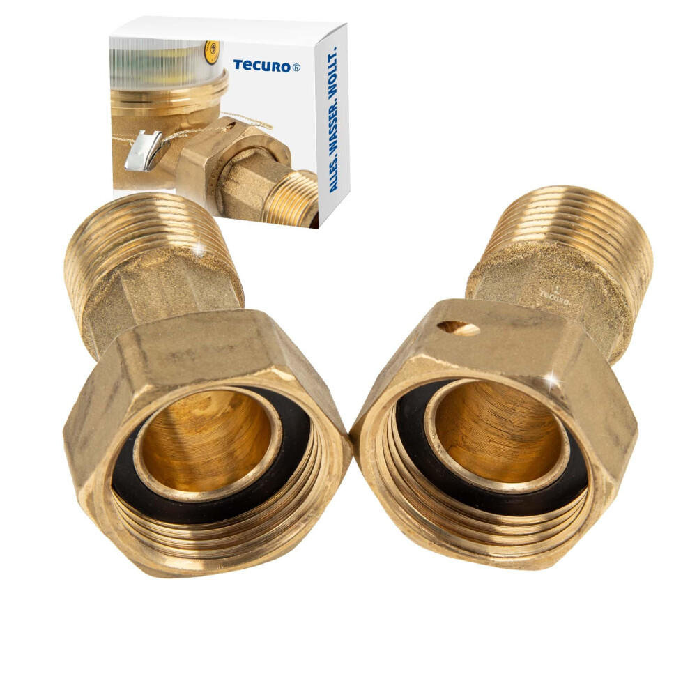 Water Meter Fitting 3/4 Inch Union Nut X 1/2 Inch Male Thread (1 Set = 2 Pieces) 4260288375290