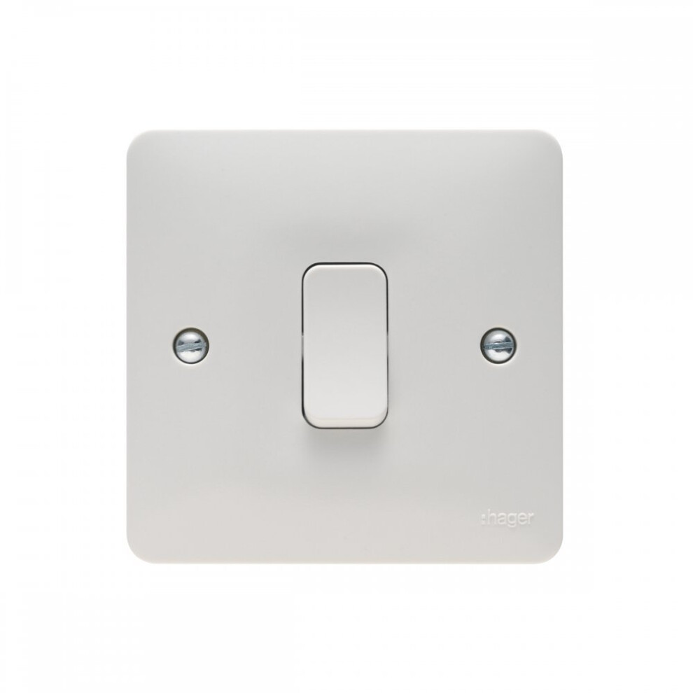 10Ax 1 Gang 1 Way Wall Switch - Sollysta Range 5015652260714