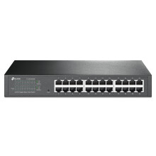TL-SG1024DE 24-Port Desktop Gigabit Easy-Smart Ethernet Switch, Steel Case, 13 Inch Rack-Mount , Black