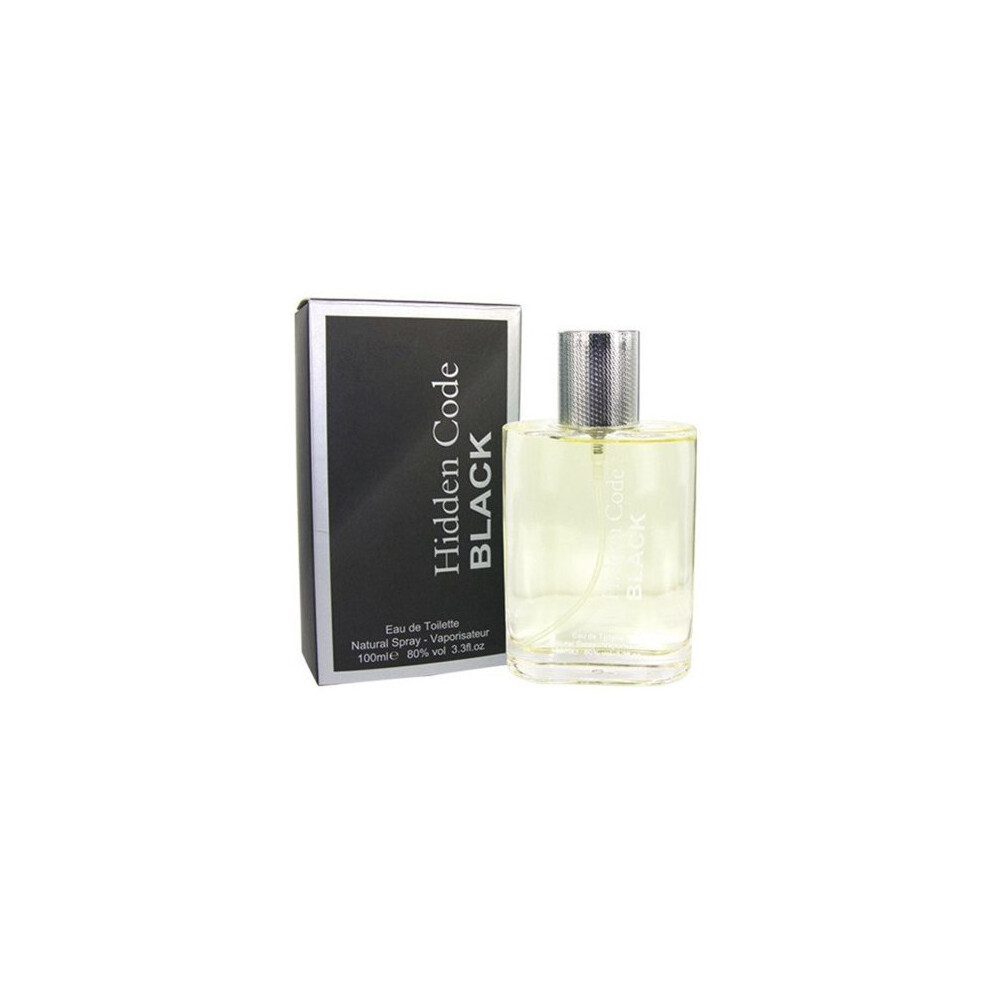 Fine Perfumery Black Hiddencode Mens Fragrance Eau De Toilette Spray New Pour Homme 100Ml