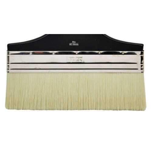 Professional Freestyle Large Scale Brush, Broad Flat/Varnish 8-inch, Short Handle, Beige 1