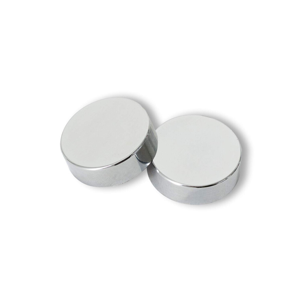Two Chrome Cover Cap For Towel Rail Radiator For Blanking Plug And Bleeding Valve 723905459680