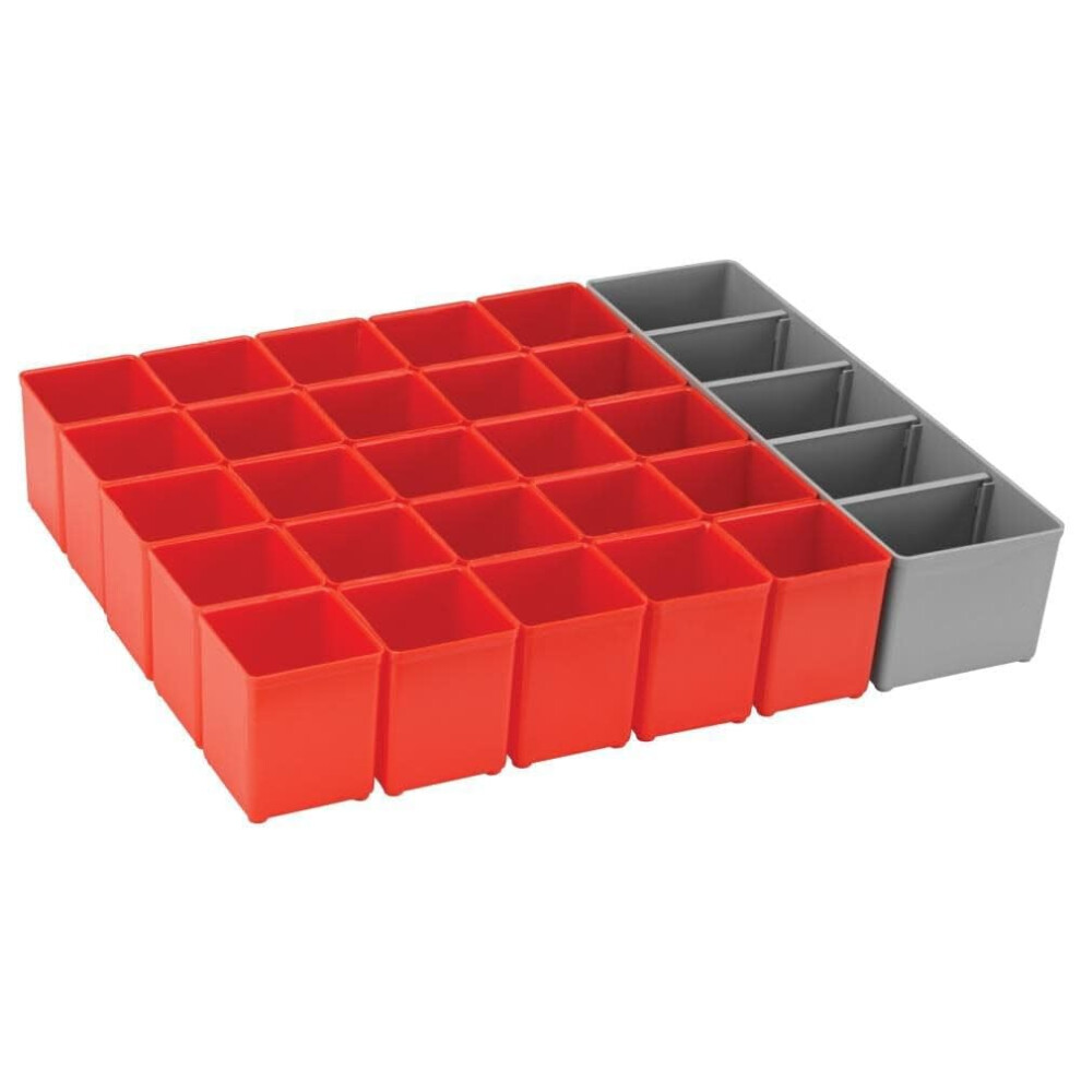 Bosch Org72- Organizer Set For I-Boxx72, Part Of Click And Go Mobile Transport System, 30-Piece, Blue/ Red/Blue