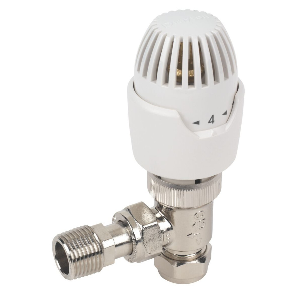 Drayton Rt212 & Chrome Trv 15Mm Angled White