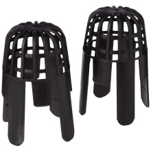 BH03114 (2-Piece) Gutter Balloon Outlet Guard, Black To Fit 68 mm Pipe - Pack of 2
