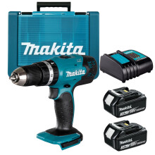 18 V Cordless Combi Drill, 2 x Batteries and Charger