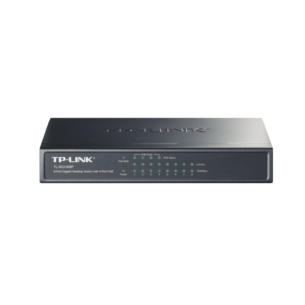 Tl-Sg1008p - (Tl-Sg1008p) 8-Port Gigabit Unmanaged Desktop Switch 4-Port Poe Steel Case 5055309620348