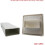 White Gravity Grille with Rectangular 110x54mm Rear Spigot 4