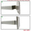 White Gravity Grille with Rectangular 110x54mm Rear Spigot 5