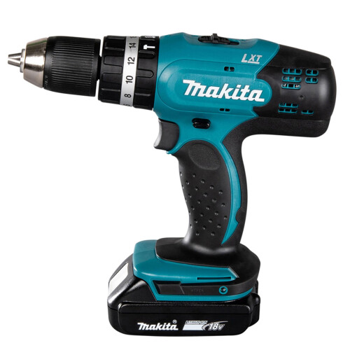 Makita 18 V Cordless Combi Drill, 2 x Batteries and Charger 1
