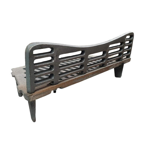 A.L. Cast Iron Bottom Fire Grate Complete with Coal Guard - 18" Open Fire
