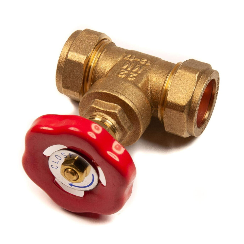 22Mm Brass Gate Valve Compression Cxc Stop Tap 5309750579879