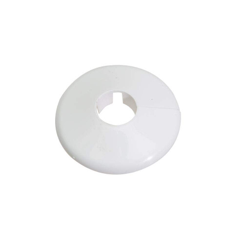 White Plastic Pipe Cover pk of 2 for 10mm Pipe