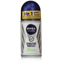 Sensitive Protect Roll-On Antiperspirant (Twin Pack) Deodorant Stick 50 ml Pack of 2