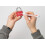 Abus padlock T65AL/40 myLOCK - individually writable - locker lock - solid aluminium lock body - ABUS security level 5 - red 3