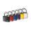Abus padlock T65AL/40 myLOCK - individually writable - locker lock - solid aluminium lock body - ABUS security level 5 - red 5