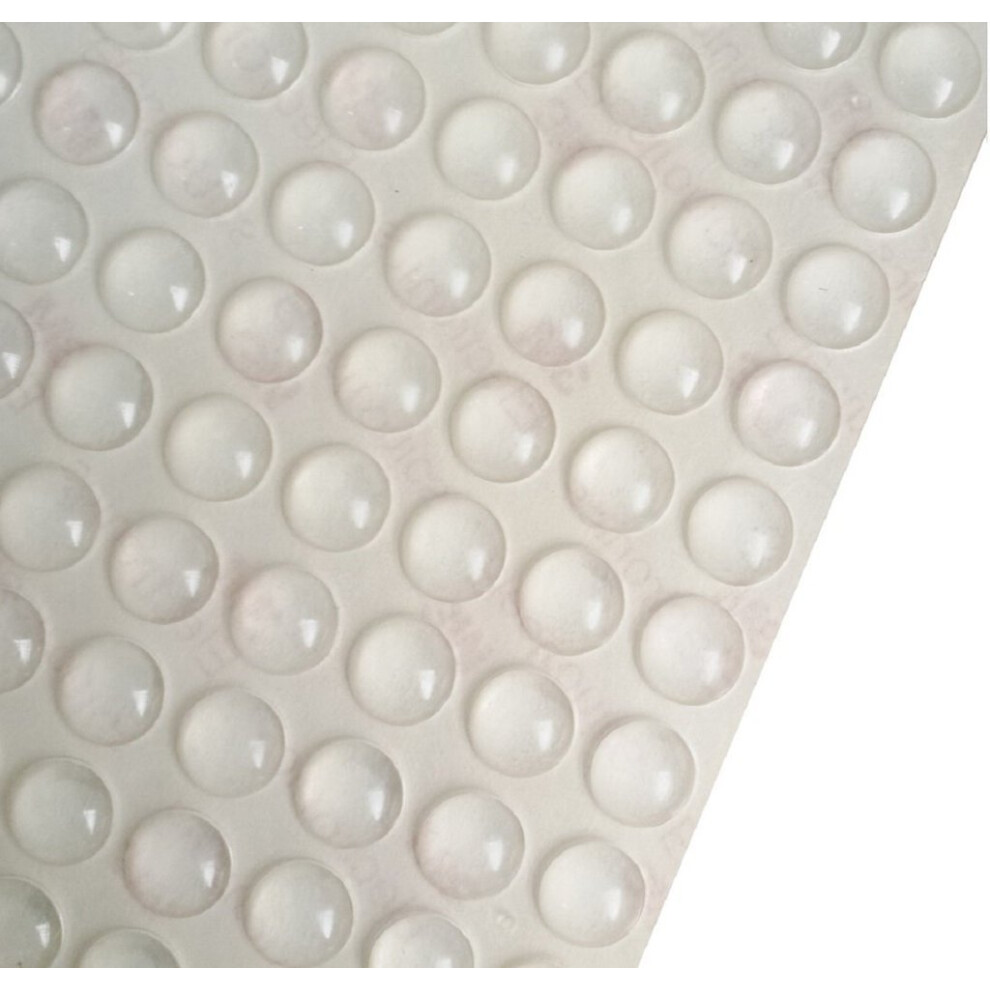 Winwill 100 Pcs Self-Adhesive Rubber Feet Semicircle Bumpers Door Buffer Furniture Pad 6921694670864