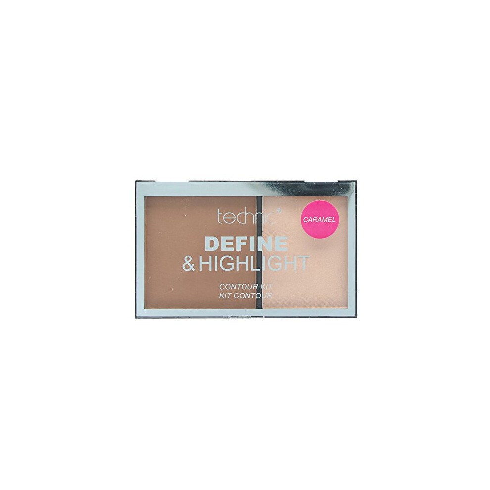 Technic Define & Highlight Duo Contour Kit Bronzer & Highlight Powder 5.5G-Caramel