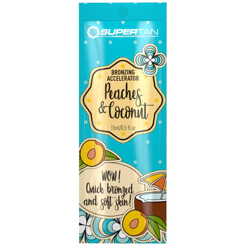 Supertan Cream Peaches Coconut Sunbed Tanning Lotion 15Ml