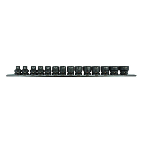 6689 Stubby Impact Socket Set 3/8"D 14pc