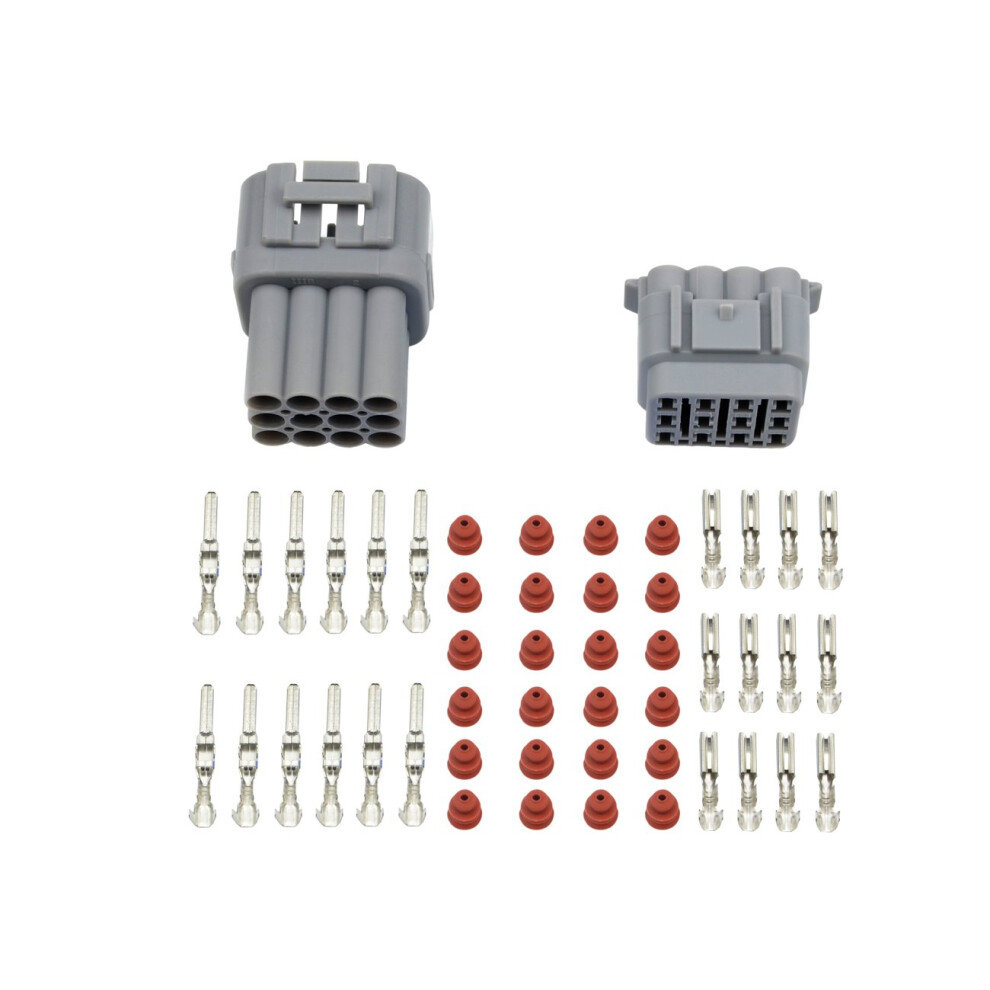 Waterproof Electrical Wire Cable 12 Pin Way Connector Plug, Fits 2.2Mm Terminals Wire(10 Kit) 602914546171