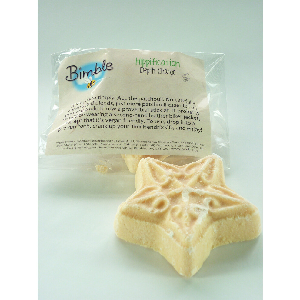 Bimble Pack Of 3 Hippification Powerful Patchouli 'Depth Charge' Bath Bombs