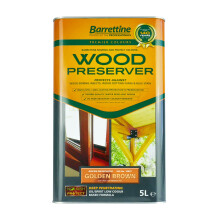 Wood Preserver (Golden Brown, 5L) - UV Fade Resistant, Durable & Water Repellent Premier Wood Preserver, Deep Penetrating, Low Odour & Oil Based,