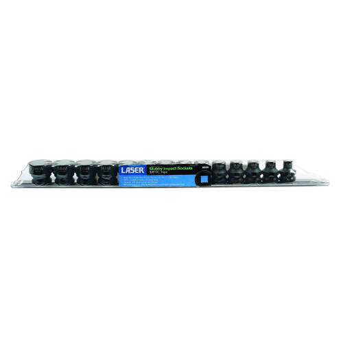 6689 Stubby Impact Socket Set 3/8"D 14pc 2