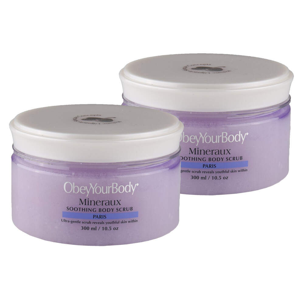 Obey Your Body 2X Original Dead Sea Exfoliating Body Salt Scrub Paris Fragrance 600Ml