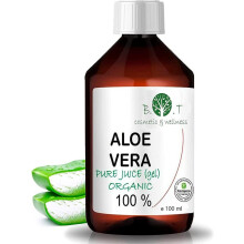 Pure Liquid Aloe Vera 100% Natural Organic: Moisturising, Soothing and Repairing, Facial Tonic and Cleanser, After-Sun, Hair Removal and Shaving, Anti
