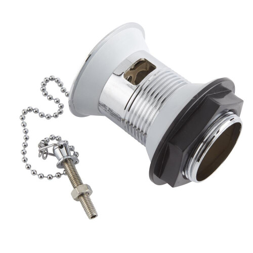 Milano Elizabeth Traditional Basin Waste Plug Ball Chain - Chrome 2