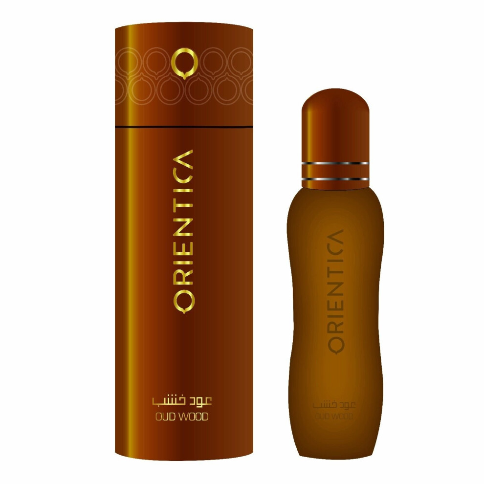 Al Haramain Perfumes Orientica Oud Wood 6Ml Perfume Oil | Alcohol-Free Attar | Long-Lasting Unisex Fragrance | Compact Roll-On Bottle | Rich Woody Oud Oriental Scent