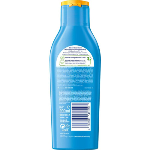 NIVEA Sun Sun Lotion, SPF 30, Protection and Tanning, 200 ml Bottle 1