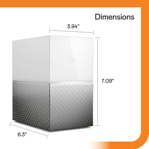 Western Digital WD 12TB My Cloud Home Duo Personal Cloud Storage Dual-Drives, RAID 0/1 1