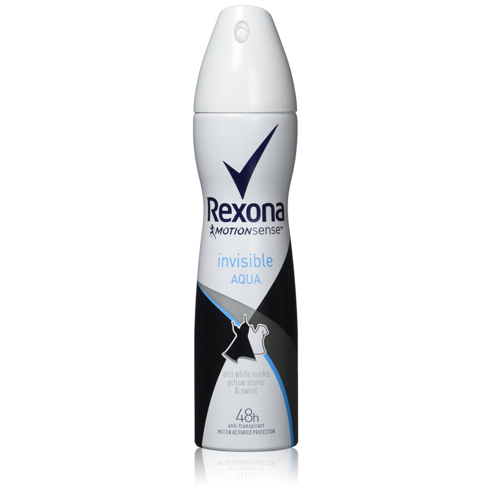 Rexona Invisible Aqua Antiperspirant Deodorant Spray 150 Ml Pack Of 6
