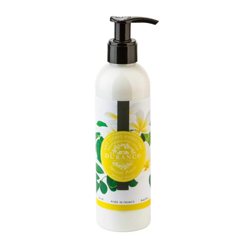 Durance Les Eternelles Moisturising Body Lotion 250Ml, Sensual Monoi Scent - Intensive Moisturiser Enriched With Plant Oils - Fresh & Luscious Texture, No