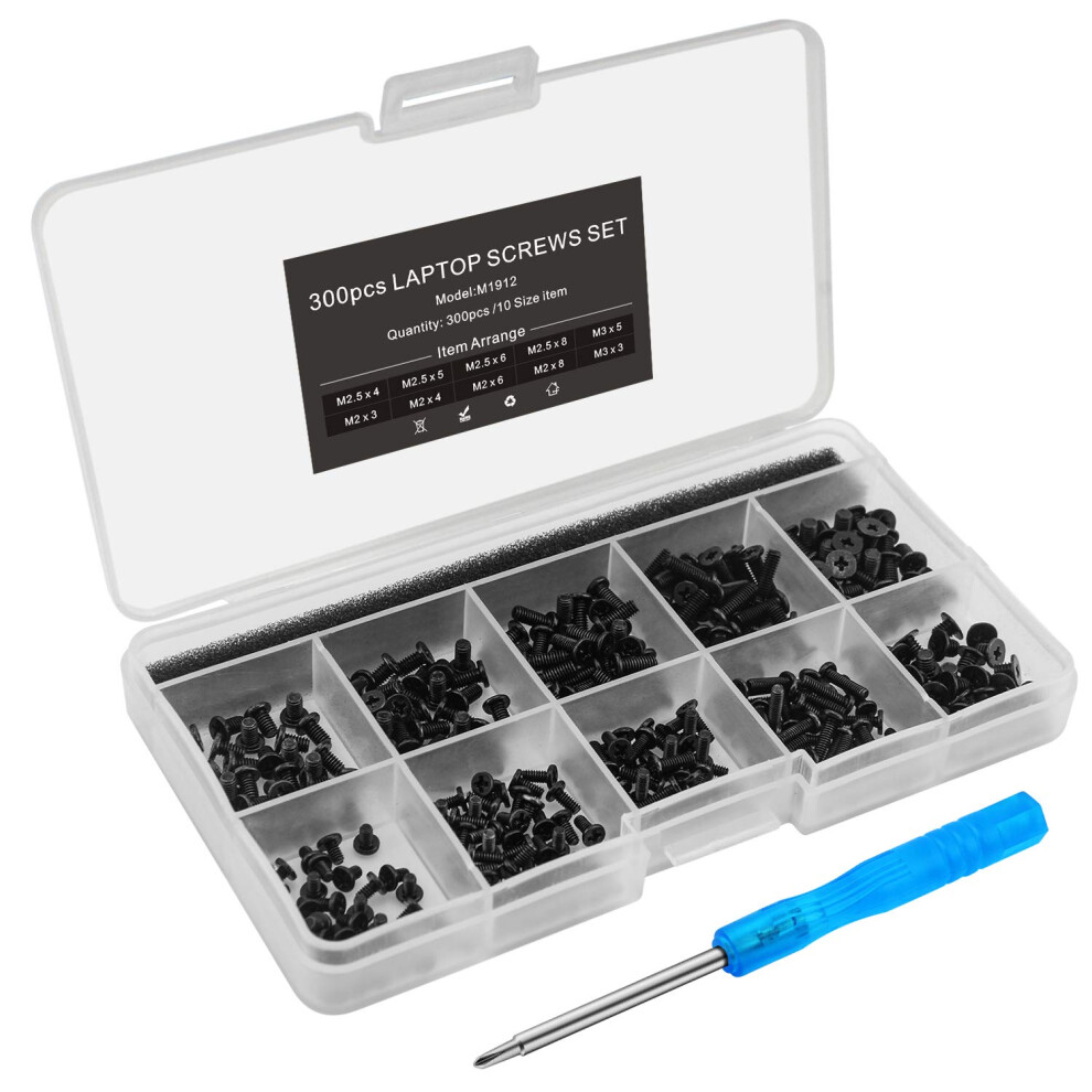 300Pcs Laptop Notebook Screws Set Kit For Ibm Hp Dell Lenovo Samsung Sony Toshiba Gateway Acer 6930424165358