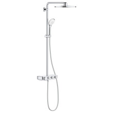 Euphoria SmartControl 310 - Shower System Set with Exposed Cool Touch Thermostat (2 Spray Head Shower 31 cm, 3 Spray Hand Shower 11 cm, Horizontal