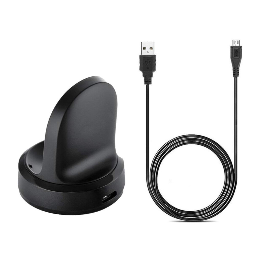 Compatible With Samsung Galaxy Watch (46Mm) Charger,Charging Dock With Usb Cable For Galaxy Watch 46Mm/42Mm/Gear S2/S3 Not For Other Model(Black) Black 719889540674