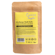 | Recharge Himalayan Bath Salts | Grapefruit, Sweet Orange & Ylang Ylang | for Relaxation & Stress Relief | Organic & Natural | 75g