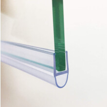 Crystal Super Clear Bath Shower Screen Door Seal Strip for 6mm Glass Up to 6mm Gap