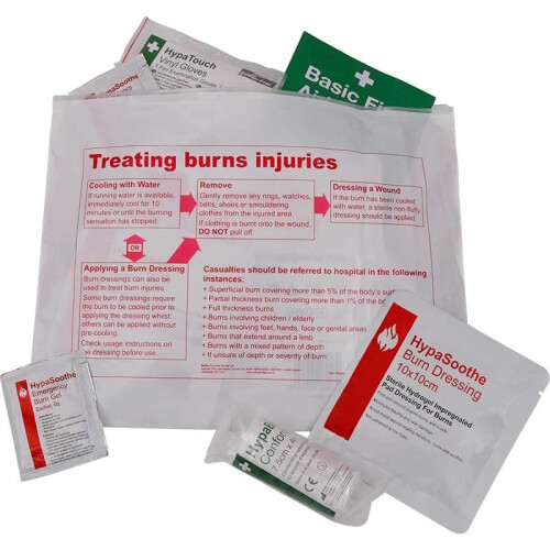 HypaSoothe Burns First Aid Kit in Vinyl Wallet, Medium - Fully Stocked 2